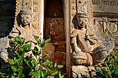 Inle Lake Myanmar. Indein, a cluster of ancient stupas  ruined and overgrown with bushes, just behind the village. 